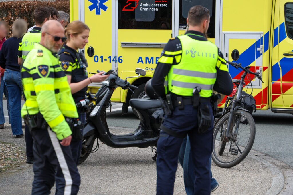 IMG_2915-1024x683 Scooterrijder botst met fietser in Haren.